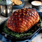 Rôti de porc glacé à l’ail et au romarin