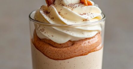 Verrines mousse spéculoos & chantilly vanillée