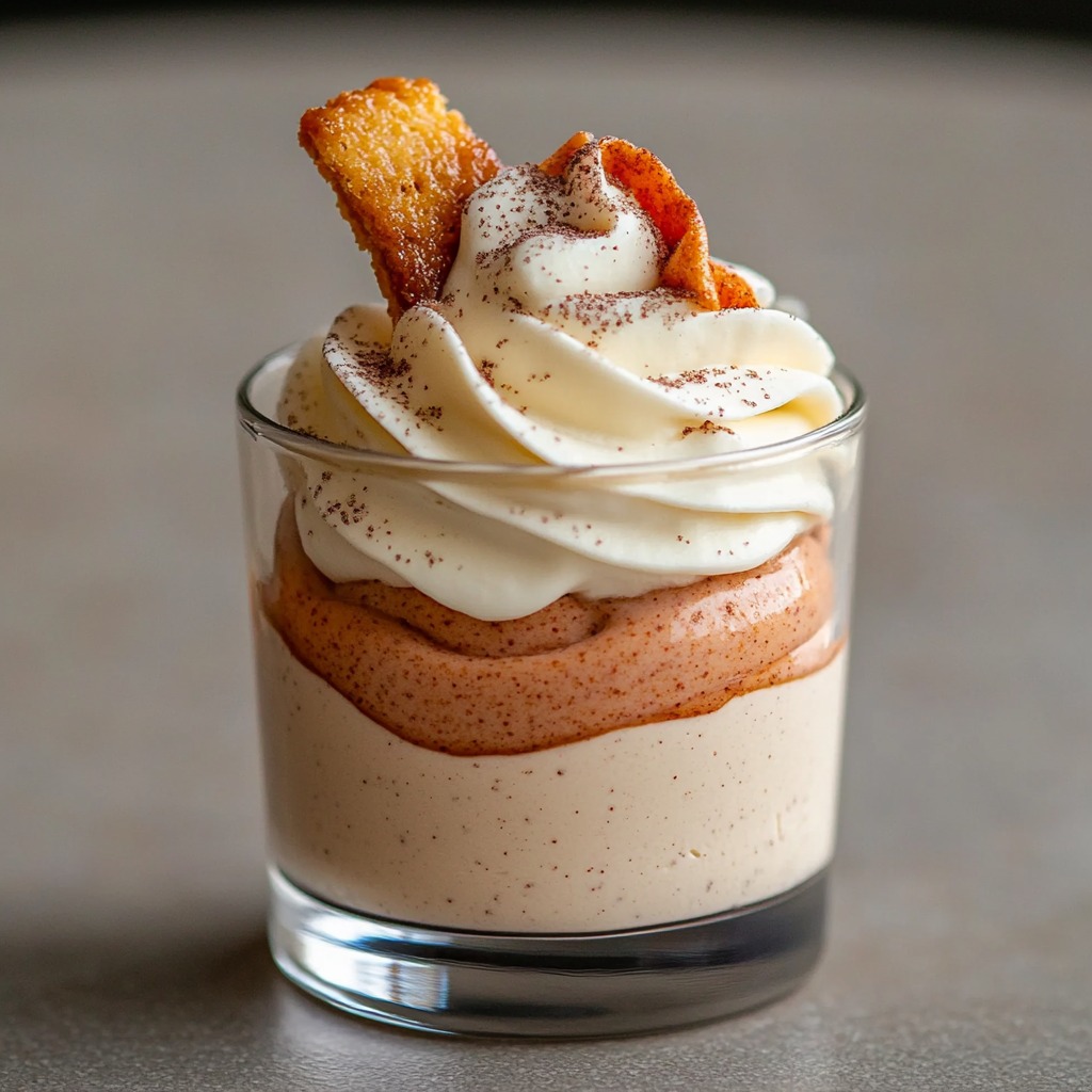 Verrines mousse spéculoos & chantilly vanillée