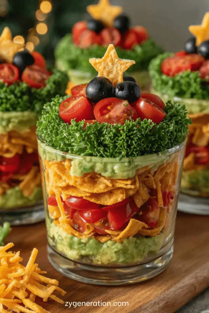 Verrines apéritives guacamole tomates et chips croustillantes