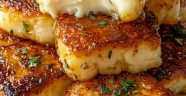 Piles de pommes de terre en fines rondelles, dorées au four, parmesan gratiné et persil frais, servies chaudes sur une assiette.