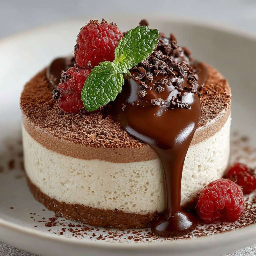 Verrines de mousse au chocolat et mascarpone, texture aérienne et crémeuse, saupoudrées de cacao avec copeaux de chocolat.